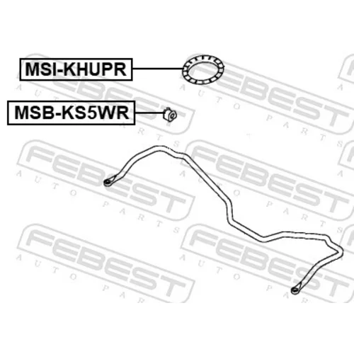 Uloženie priečneho stabilizátora MSB-KS5WR /FEBEST/ - obr. 1