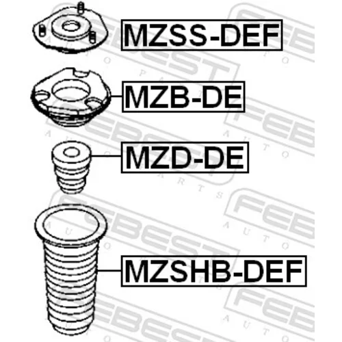 Doraz odpruženia MZD-DE /FEBEST/ - obr. 1