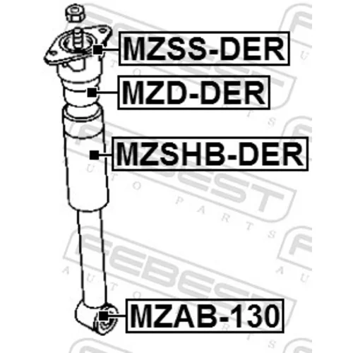 Doraz odpruženia MZD-DER /FEBEST/ - obr. 1