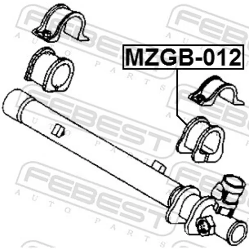 Uloženie prevodovky riadenia MZGB-012 /FEBEST/ - obr. 1