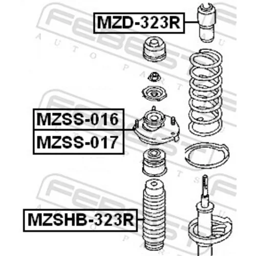 Ložisko pružnej vzpery MZSS-016 /FEBEST/ - obr. 1
