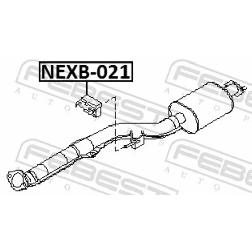 Montážna sada pre výfukový systém NEXB-021 /FEBEST/ - obr. 1
