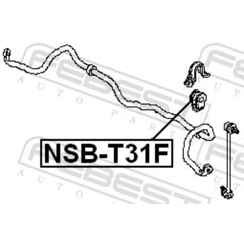Uloženie priečneho stabilizátora NSB-T31F /FEBEST/ - obr. 1