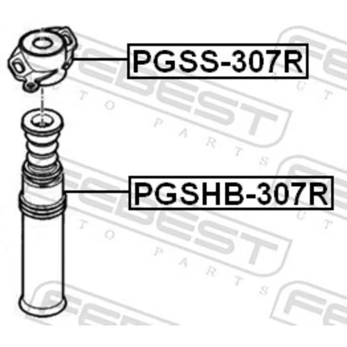 Ochranný kryt/manžeta tlmiča pérovania PGSHB-307R /FEBEST/ - obr. 1