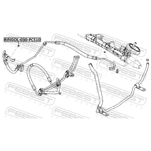 Tesniaci krúžok servočerpadla RINGOL-030-PCS10 /FEBEST/ - obr. 1