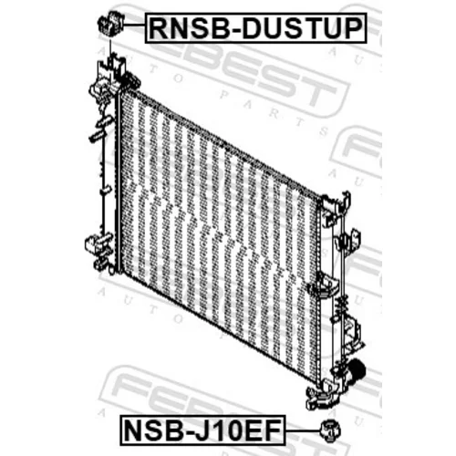 Uloženie chladiča RNSB-DUSTUP /FEBEST/ - obr. 1