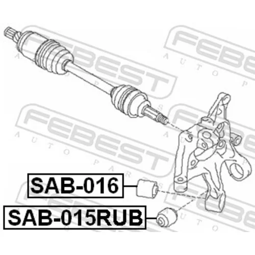 Uloženie riadenia SAB-015RUB /FEBEST/ - obr. 1