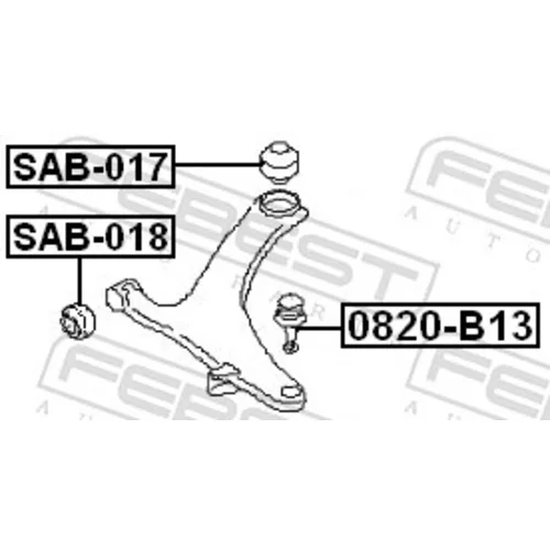 Uloženie riadenia SAB-018 /FEBEST/ - obr. 1