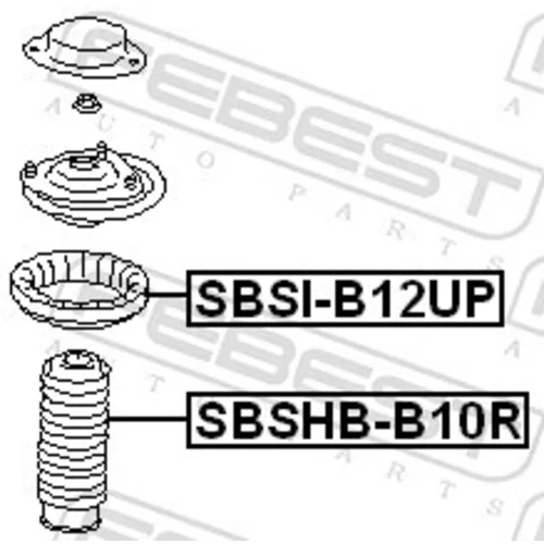 Ochranný kryt/manžeta tlmiča pérovania SBSHB-B10R /FEBEST/ - obr. 1