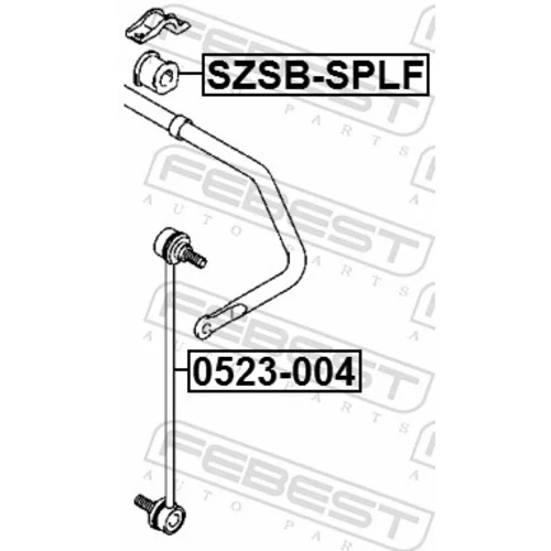 Uloženie priečneho stabilizátora SZSB-SPLF /FEBEST/ - obr. 1