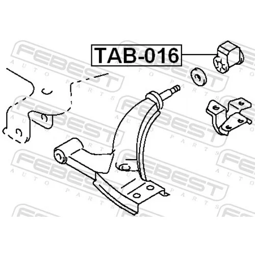 Uloženie riadenia TAB-016 /FEBEST/ - obr. 1