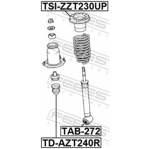 Puzdro, tlmič TAB-272 /FEBEST/ - obr. 1