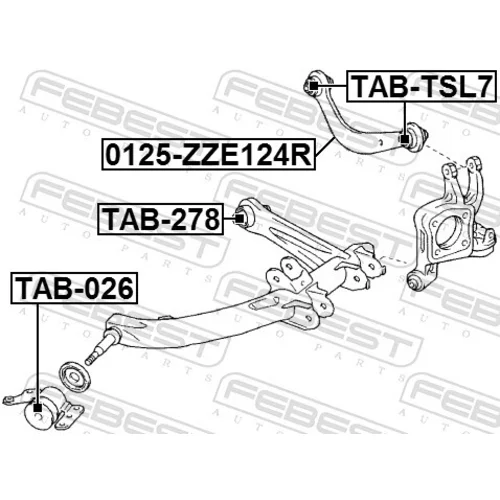 Uloženie riadenia TAB-278 /FEBEST/ - obr. 1