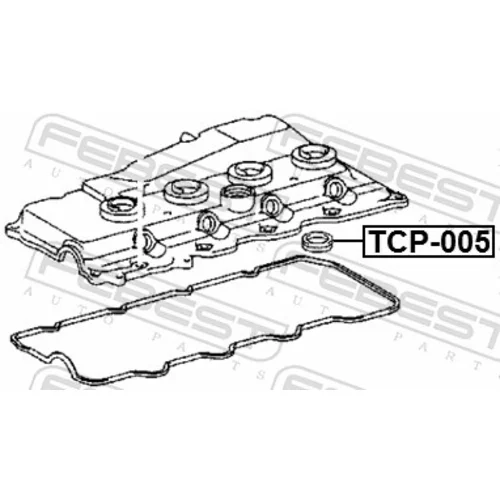 Tesnenie veka hlavy valcov TCP-005 /FEBEST/ - obr. 1