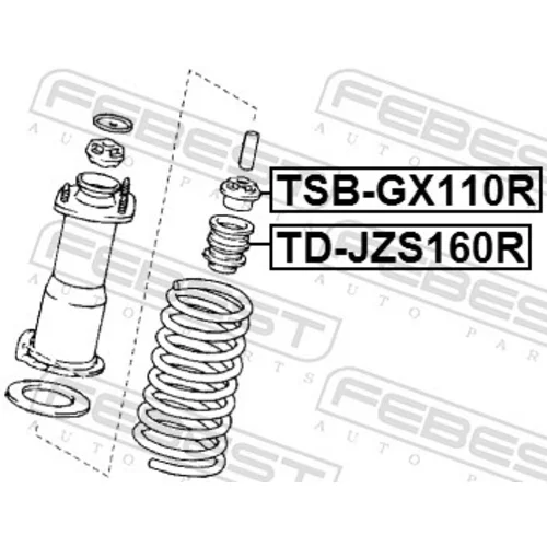 Doraz odpruženia TD-JZS160R /FEBEST/ - obr. 1