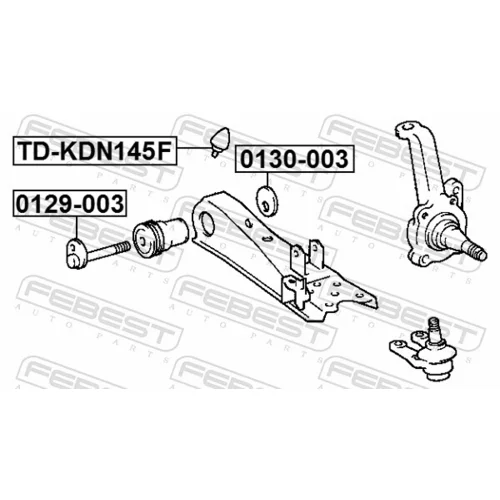 Doraz odpruženia TD-KDN145F /FEBEST/ - obr. 1