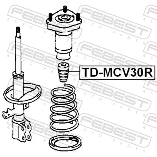 Doraz odpruženia TD-MCV30R /FEBEST/ - obr. 1