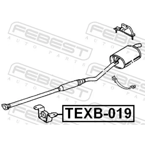 Montážna sada pre výfukový systém TEXB-019 /FEBEST/ - obr. 1