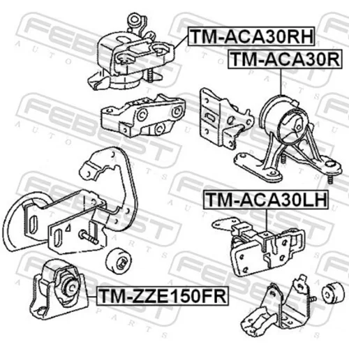 Uloženie motora TM-ACA30R /FEBEST/ - obr. 1