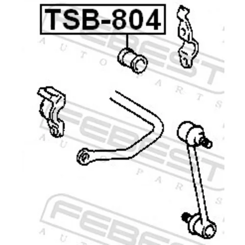 Uloženie priečneho stabilizátora TSB-804 /FEBEST/ - obr. 1