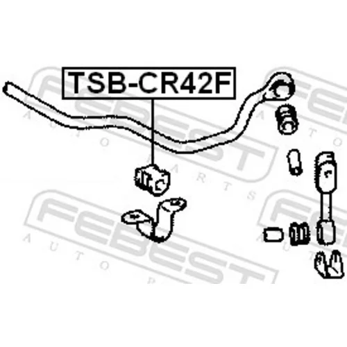 Uloženie priečneho stabilizátora TSB-CR42F /FEBEST/ - obr. 1