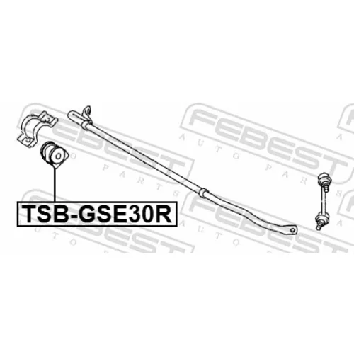 Uloženie priečneho stabilizátora TSB-GSE30R /FEBEST/ - obr. 1