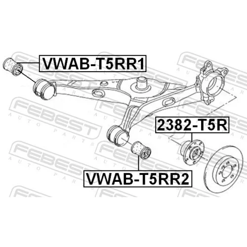 Uloženie riadenia VWAB-T5RR2 /FEBEST/ - obr. 1