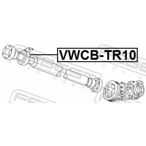Stredové ložisko kĺbového hriadeľa VWCB-TR10 /FEBEST/ - obr. 1