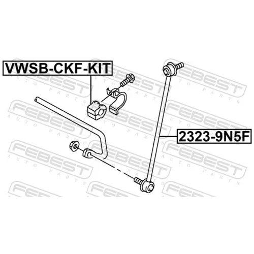 Opravná sada uloženia stabilizátora VWSB-CKF-KIT /FEBEST/ - obr. 1