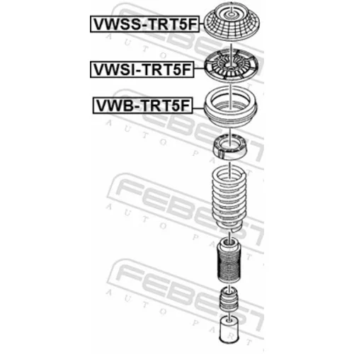 Tanier pružiny VWSI-TRT5F /FEBEST/ - obr. 1