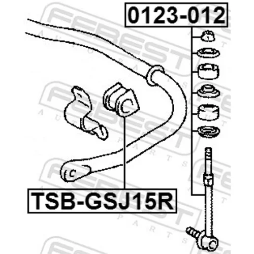 Tyč/Vzpera stabilizátora 0123-012 /FEBEST/ - obr. 1