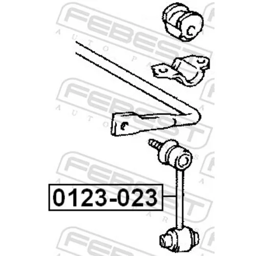 Tyč/Vzpera stabilizátora 0123-023 /FEBEST/ - obr. 1