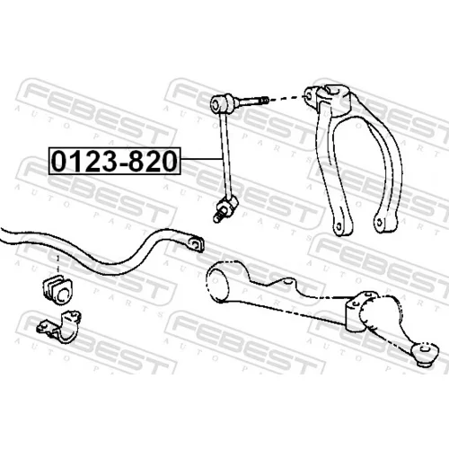 Tyč/Vzpera stabilizátora 0123-820 /FEBEST/ - obr. 1