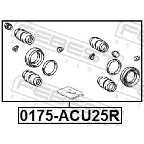 Opravná sada brzdového strmeňa 0175-ACU25R /FEBEST/ - obr. 1