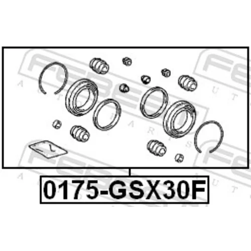 Opravná sada brzdového strmeňa 0175-GSX30F /FEBEST/ - obr. 1