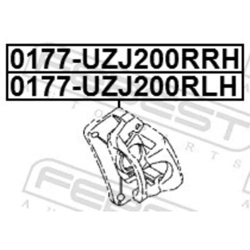 Brzdový strmeň 0177-UZJ200RLH /FEBEST/ - obr. 1