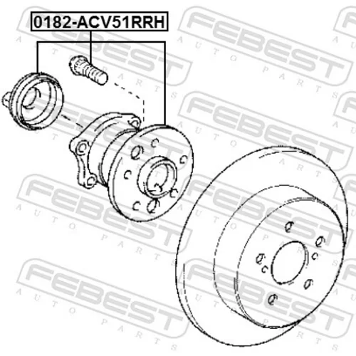 Náboj kolesa 0182-ACV51RRH /FEBEST/ - obr. 1