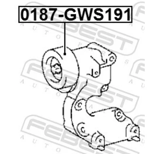 Napínacia kladka rebrovaného klinového remeňa 0187-GWS191 /FEBEST/ - obr. 1