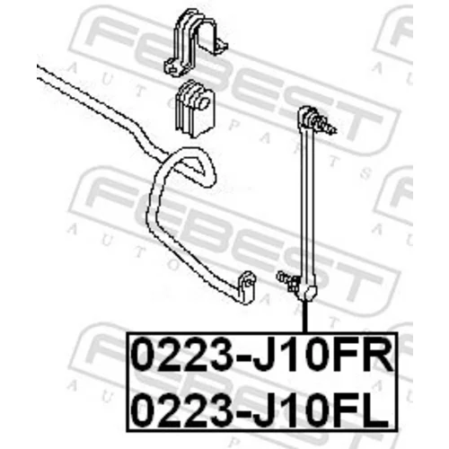 Tyč/Vzpera stabilizátora 0223-J10FL /FEBEST/ - obr. 1