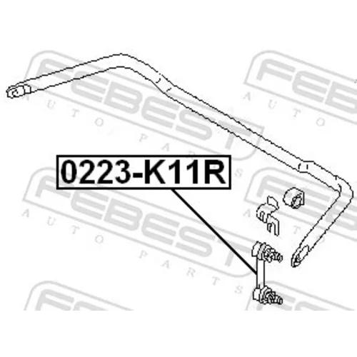Tyč/Vzpera stabilizátora 0223-K11R /FEBEST/ - obr. 1