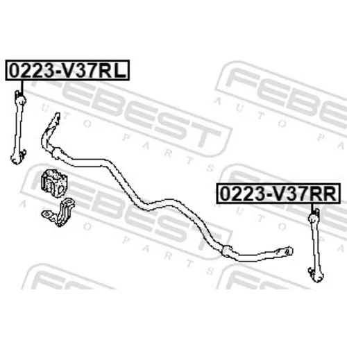 Tyč/Vzpera stabilizátora 0223-V37RR /FEBEST/ - obr. 1