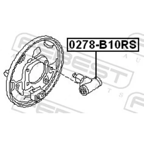 Brzdový valček kolesa 0278-B10RS /FEBEST/ - obr. 1