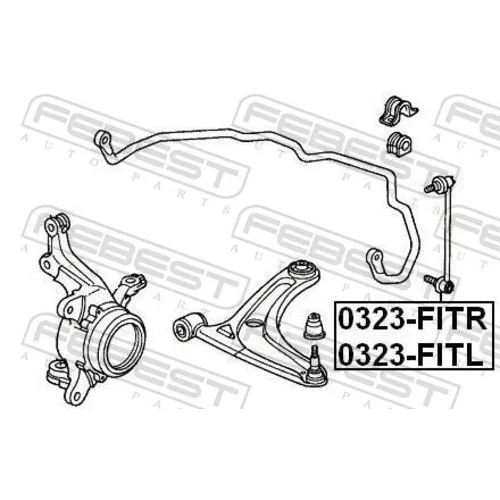 Tyč/Vzpera stabilizátora 0323-FITL /FEBEST/ - obr. 1
