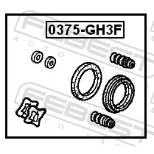 Opravná sada brzdového strmeňa 0375-GH3F /FEBEST/ - obr. 1