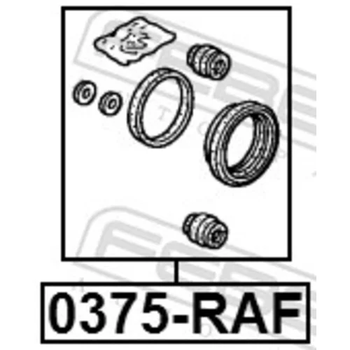 Opravná sada brzdového strmeňa 0375-RAF /FEBEST/ - obr. 1