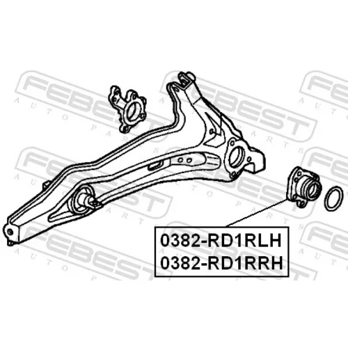 Náboj kolesa 0382-RD1RRH /FEBEST/ - obr. 1