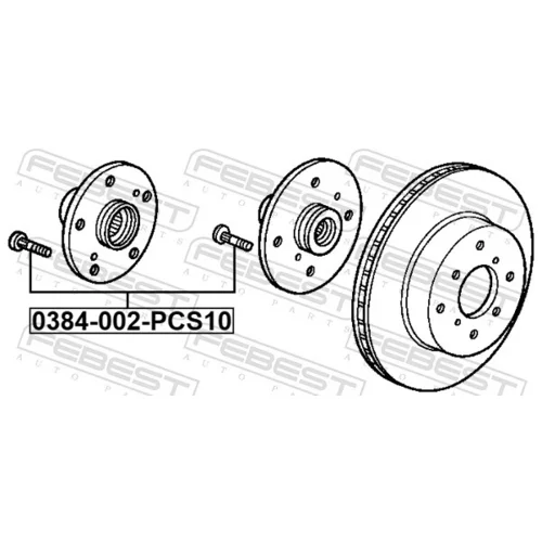Čap kolesa 0384-002-PCS10 /FEBEST/ - obr. 1