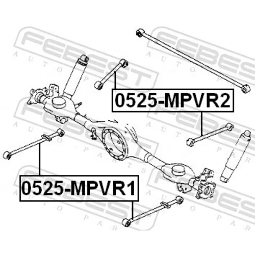 Rameno zavesenia kolies 0525-MPVR2 /FEBEST/ - obr. 1