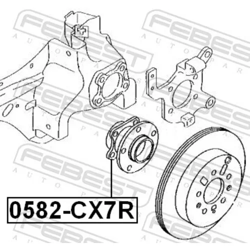 Náboj kolesa 0582-CX7R /FEBEST/ - obr. 1