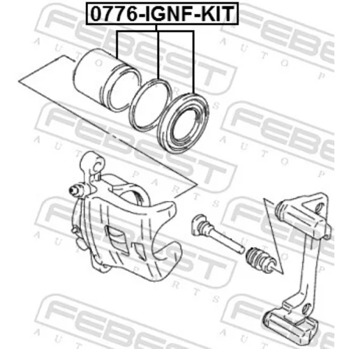 Opravná sada brzdového strmeňa 0776-IGNF-KIT /FEBEST/ - obr. 1